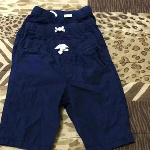 H & M dark blue Bermudas size 9/10  bundle of 3 shorts Preloved